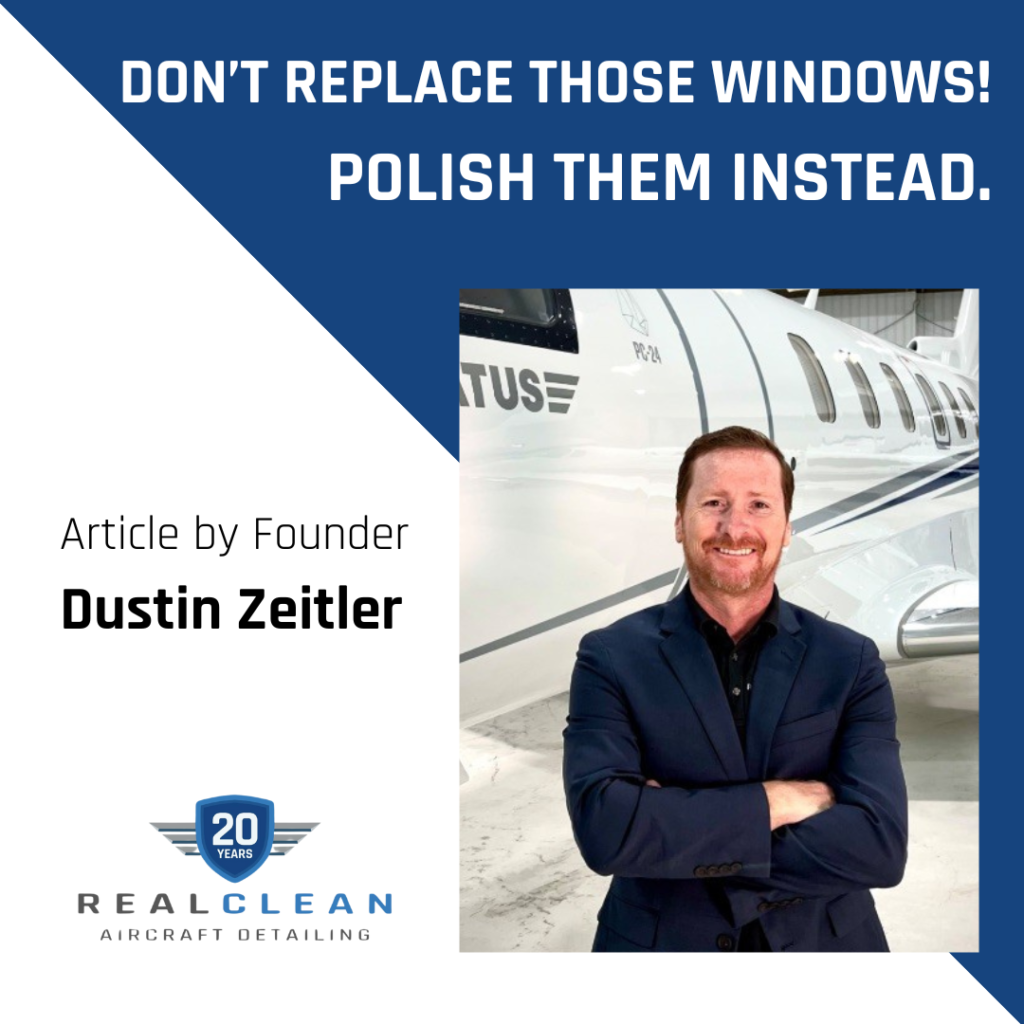 Window polishing - Don't replace aircraft windows! Polish them instead